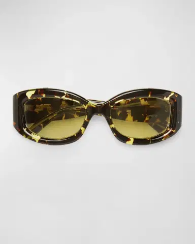 Christopher Esber Davies Cut-Out Acetate Rectangle Sunglasses | Thumbnail 3 Christopher Esber Davies Cut-Out Acetate Rectangle Sunglasses | Thumbnail 3