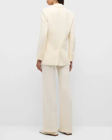 Joseph Morissey Mid-Rise Straight-Leg Cady Pants | Thumbnail 6 Joseph Morissey Mid-Rise Straight-Leg Cady Pants | Thumbnail 6