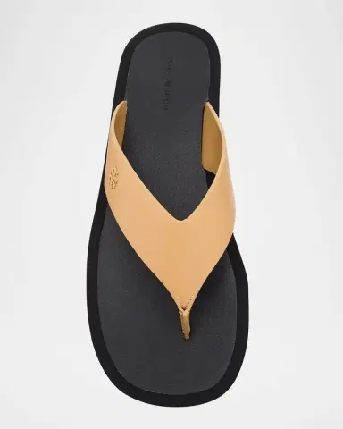 Tory Burch Leather Medallion Flip Flop Sandals | Thumbnail 5 Tory Burch Leather Medallion Flip Flop Sandals | Thumbnail 5