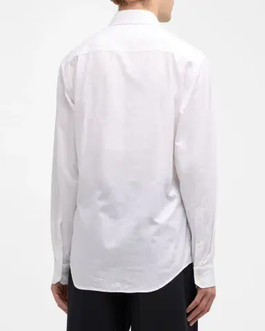 Versace Men's Barocco Jacquard Sport Shirt | Thumbnail 4 Versace Men's Barocco Jacquard Sport Shirt | Thumbnail 4