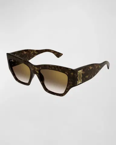 Cartier Monogram Acetate Cat-Eye Sunglasses | Thumbnail 2 Cartier Monogram Acetate Cat-Eye Sunglasses | Thumbnail 2