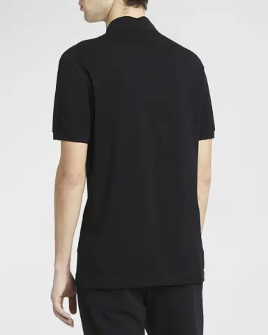 Dolce & Gabbana Men's Basic Polo Shirt with Logo Plaque | Thumbnail 3