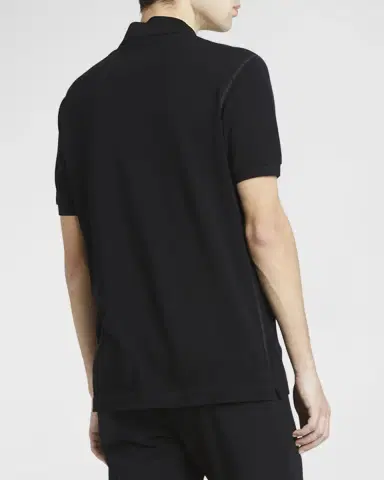 Dolce & Gabbana Men's Basic Polo Shirt with Logo Plaque | Thumbnail 6