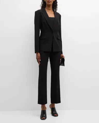 Elie Tahari The Sylvie Peak-Lapel Single-Button Blazer | Thumbnail 2 Elie Tahari The Sylvie Peak-Lapel Single-Button Blazer | Thumbnail 2