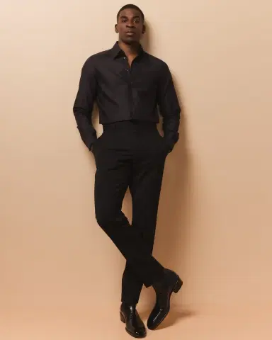 Dolce & Gabbana Men's Pindot Cotton Dress Shirt | Thumbnail 5