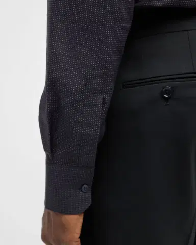 Dolce & Gabbana Men's Pindot Cotton Dress Shirt | Thumbnail 6