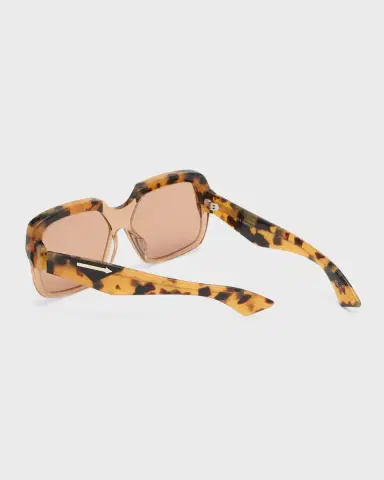Karen Walker Beveled Two-Tone Acetate Square Sunglasses | Thumbnail 2 Karen Walker Beveled Two-Tone Acetate Square Sunglasses | Thumbnail 2