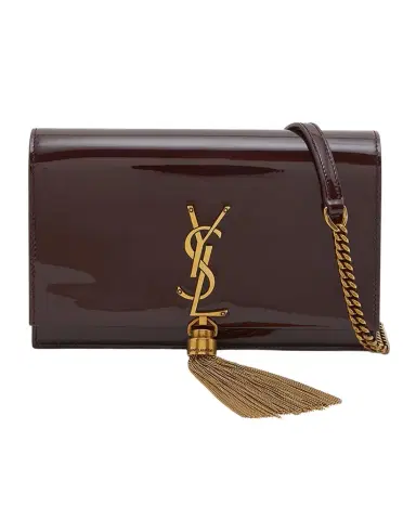Saint Laurent Kate Small Tassel YSL Wallet on Chain in Patent Leather | Thumbnail 1 Saint Laurent Kate Small Tassel YSL Wallet on Chain in Patent Leather | Thumbnail 1