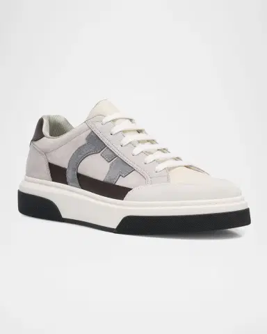 Ferragamo Men's Cassina Gancio Low-Top Sneakers | Thumbnail 3 Ferragamo Men's Cassina Gancio Low-Top Sneakers | Thumbnail 3