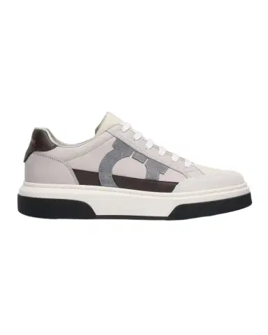 Ferragamo Men's Cassina Gancio Low-Top Sneakers | Thumbnail 1 Ferragamo Men's Cassina Gancio Low-Top Sneakers | Thumbnail 1
