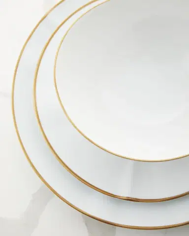 Neiman Marcus Gold Rim 12-Piece Dinnerware Set | Thumbnail 2 Neiman Marcus Gold Rim 12-Piece Dinnerware Set | Thumbnail 2