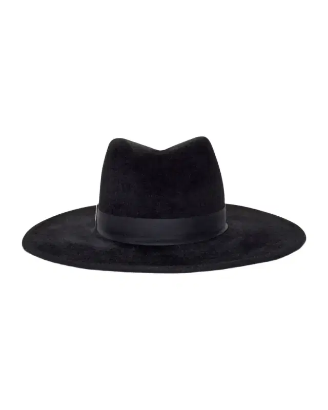 Gigi Burris Jeanne Black Felt Fedora