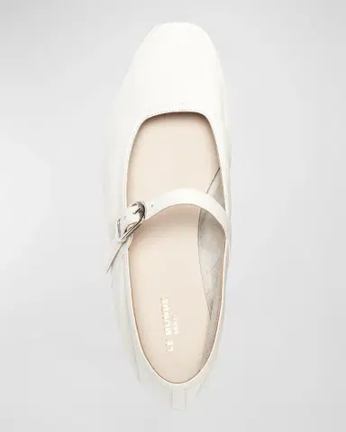 Le Monde Béryl Leather Mary Jane Ballerina Flats | Thumbnail 3