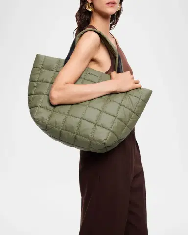 Vee Collective Porter Medium Quilted Tote Bag | Thumbnail 4