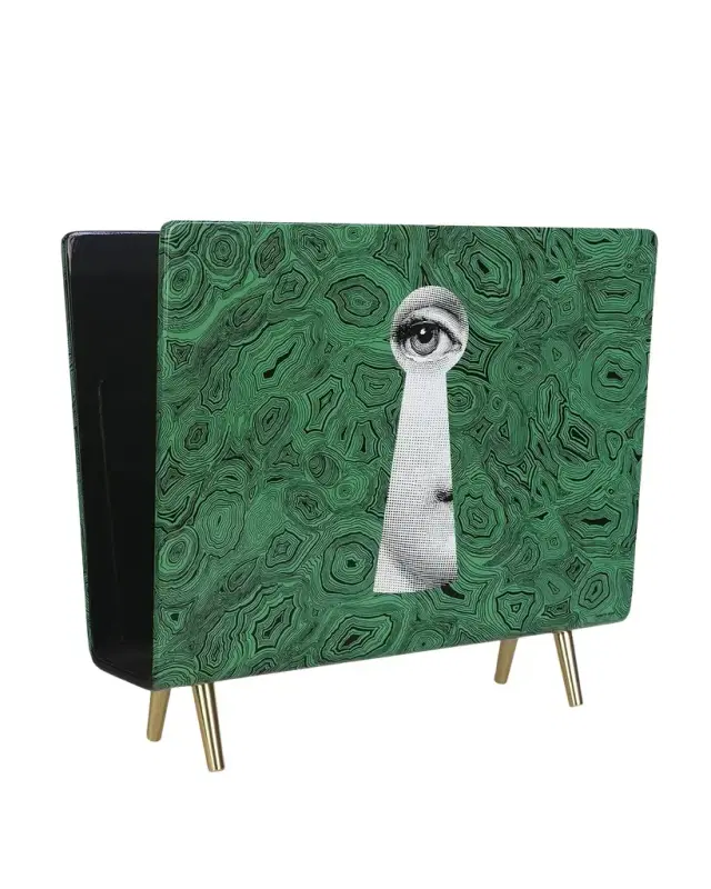 FORNASETTI Serratura Malachite Magazine Rack