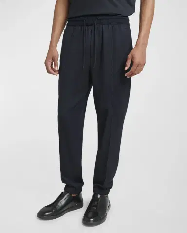 Zegna Men's Drawstring Trousers | Thumbnail 4 Zegna Men's Drawstring Trousers | Thumbnail 4