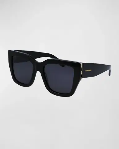 Ferragamo Logo Acetate Square Sunglasses | Thumbnail 2 Ferragamo Logo Acetate Square Sunglasses | Thumbnail 2