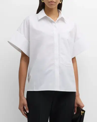 Co Boxy Short-Sleeve Collared Shirt | Thumbnail 7