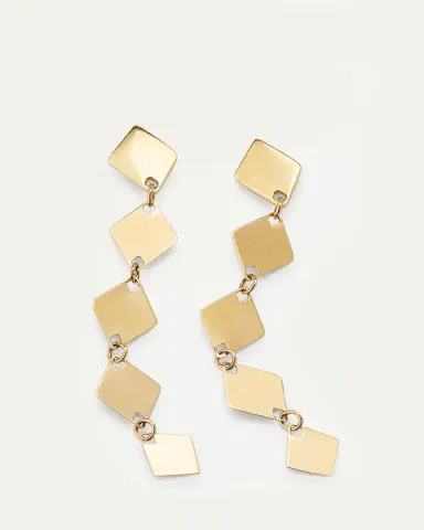 Lana Linear Laser Kite Chain Earrings | Thumbnail 3