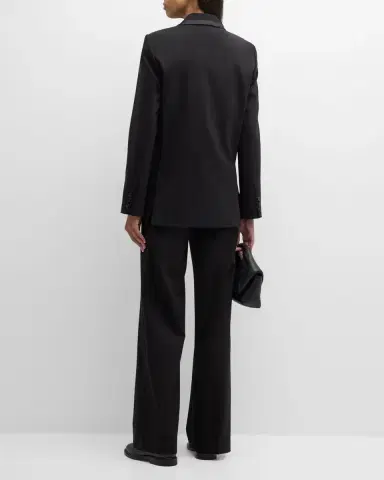 Co Satin-Trim Single-Breasted Tuxedo Jacket | Thumbnail 6 Co Satin-Trim Single-Breasted Tuxedo Jacket | Thumbnail 6