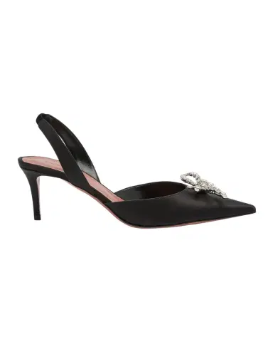 Amina Muaddi Rosie Slingback Satin Pumps | Thumbnail 1 Amina Muaddi Rosie Slingback Satin Pumps | Thumbnail 1