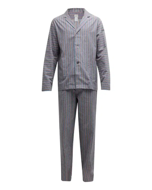 Paul Smith Men 's Cotton-Linen Long Pajama Set