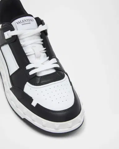 Valentino Garavani Men's Freedots Leather Low-Top Sneakers | Thumbnail 5