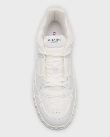 Valentino Garavani Men's Freedots Leather Low-Top Sneakers | Thumbnail 6
