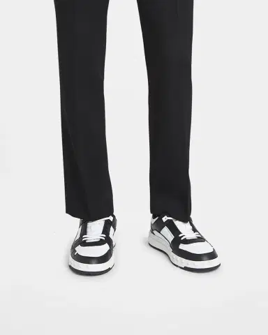 Valentino Garavani Men's Freedots Leather Low-Top Sneakers | Thumbnail 8