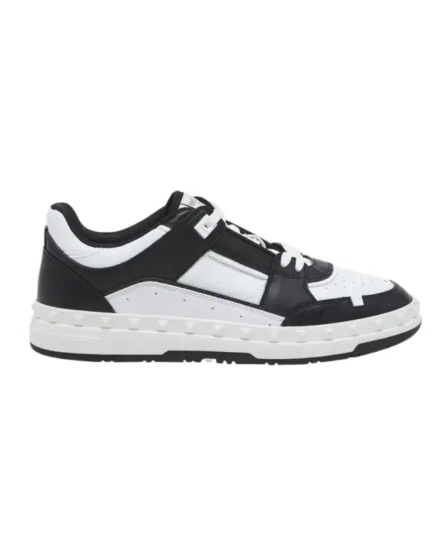 Men 's Freedots Leather Low-Top Sneakers