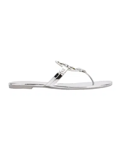 Tory Burch Miller Metallic Logo Thong Sandals | Thumbnail 1 Tory Burch Miller Metallic Logo Thong Sandals | Thumbnail 1