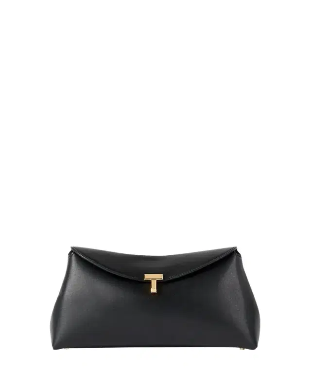 T-Lock Clutch in Palmellata Leather