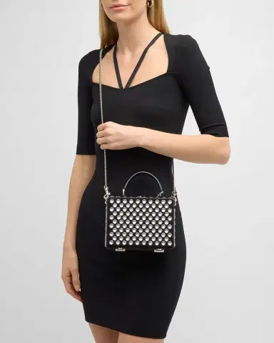Dolce & Gabbana Crystal Box Leather Top-Handle Bag | Thumbnail 2 Dolce & Gabbana Crystal Box Leather Top-Handle Bag | Thumbnail 2