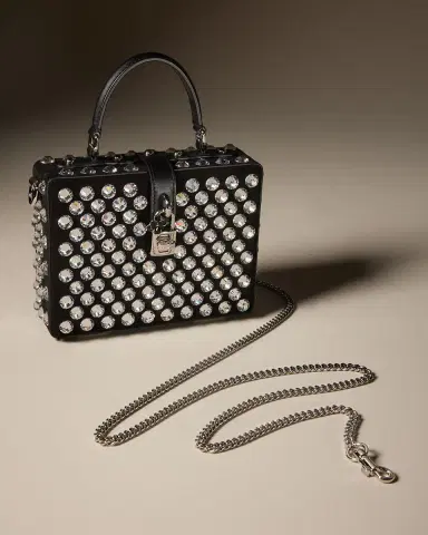 Dolce & Gabbana Crystal Box Leather Top-Handle Bag | Thumbnail 5 Dolce & Gabbana Crystal Box Leather Top-Handle Bag | Thumbnail 5