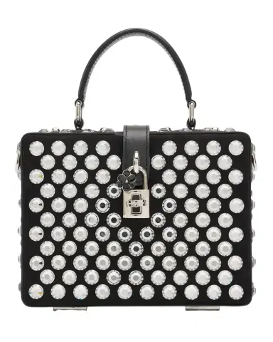 Dolce & Gabbana Crystal Box Leather Top-Handle Bag | Thumbnail 1 Dolce & Gabbana Crystal Box Leather Top-Handle Bag | Thumbnail 1