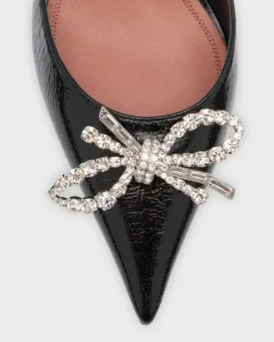 Amina Muaddi Rosie Crystal Bow Slingback Pumps | Thumbnail 7 Amina Muaddi Rosie Crystal Bow Slingback Pumps | Thumbnail 7