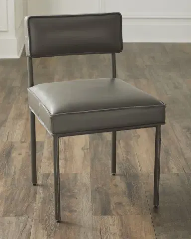 Arteriors Topanga Leather Dining Side Chair | Thumbnail 2 Arteriors Topanga Leather Dining Side Chair | Thumbnail 2
