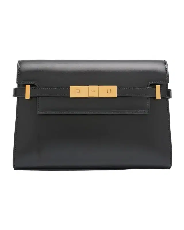 Manhattan Small Shoulder Bag in Smooth Leather