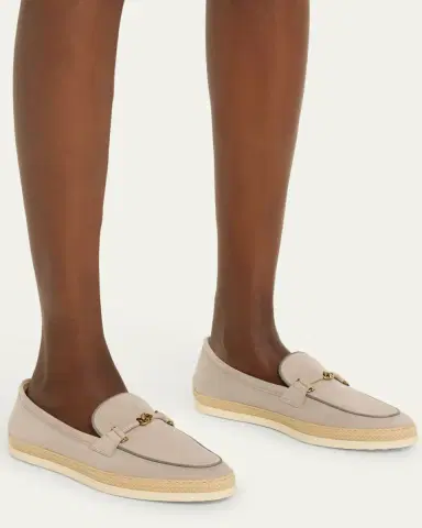 Tod's Gomma Suede T-Ring Espadrille Driver Loafers | Thumbnail 2 Tod's Gomma Suede T-Ring Espadrille Driver Loafers | Thumbnail 2