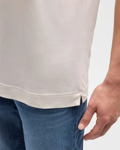 Zimmerli Men's Lyocell Short-Sleeve Crewneck T-Shirt | Thumbnail 5