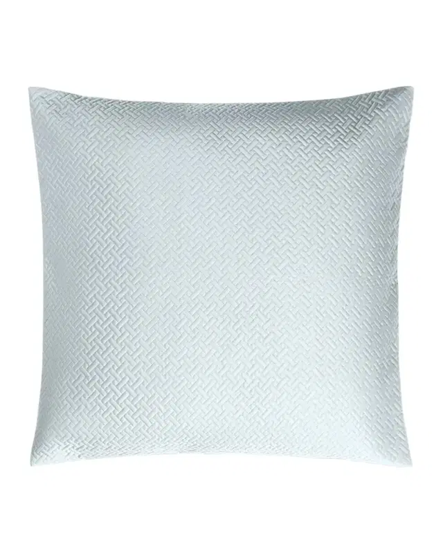 Basketweave Quilted Euro Sham