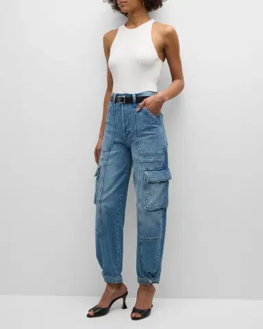 Simkhai Reza Ribbed Racerback Tank Top | Thumbnail 2