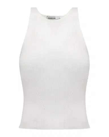 Simkhai Reza Ribbed Racerback Tank Top | Thumbnail 1