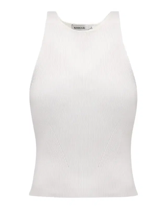 SIMKHAI Reza Ribbed Racerback Tank Top