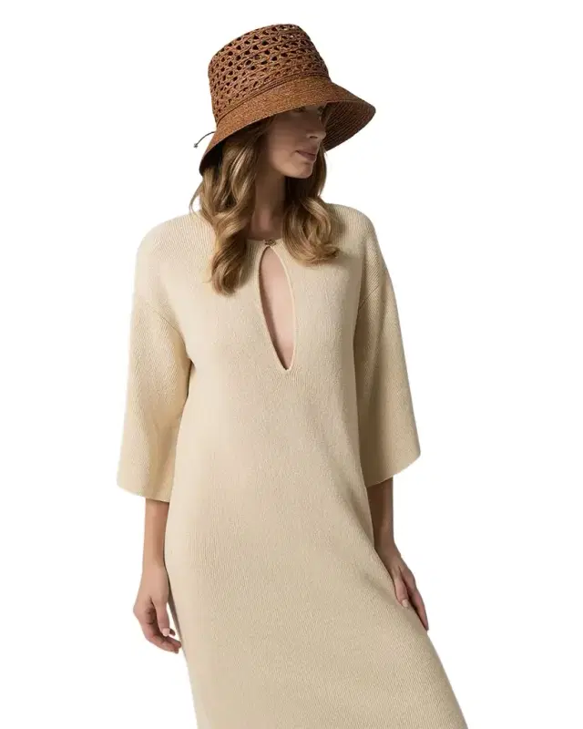 Retro Lace Braid Bucket Hat