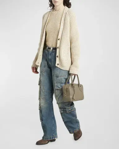 Golden Goose Vita Zip Goat Leather Top-Handle Bag | Thumbnail 14