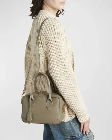 Golden Goose Vita Zip Goat Leather Top-Handle Bag | Thumbnail 16