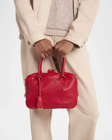 Golden Goose Vita Zip Goat Leather Top-Handle Bag | Thumbnail 21