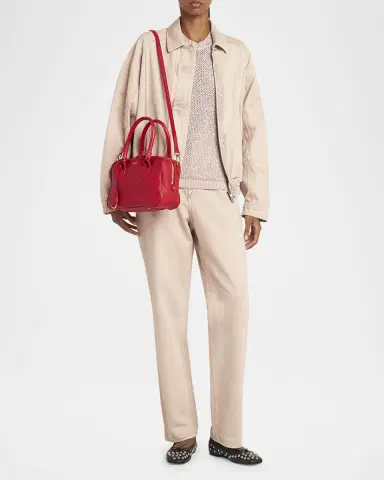 Golden Goose Vita Zip Goat Leather Top-Handle Bag | Thumbnail 24