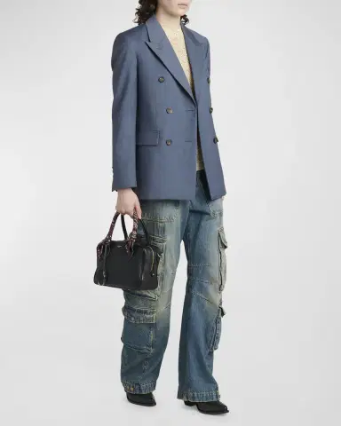 Golden Goose Vita Zip Goat Leather Top-Handle Bag | Thumbnail 7